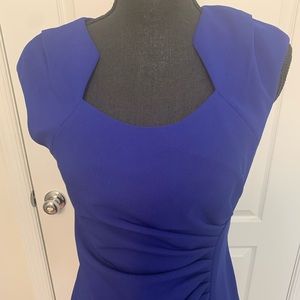 Royal blue midi dress